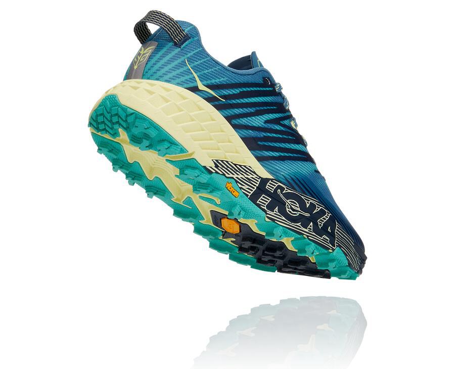 Hoka One One Trail Schoenen Dames - Speedgoat 4 - Blauw - OY7935842